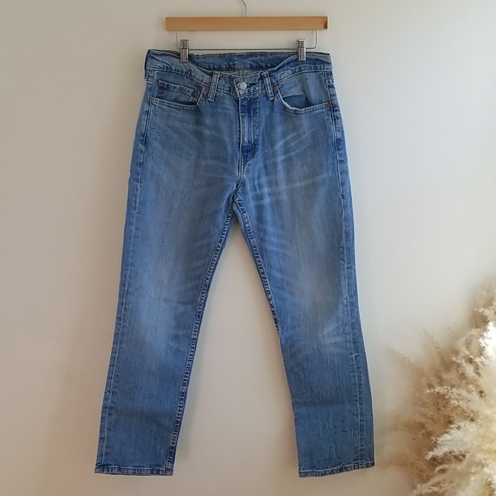 Levi’s 511 Jeans Mens W34 L30 Blue Slim Fit Straight Leg Denim